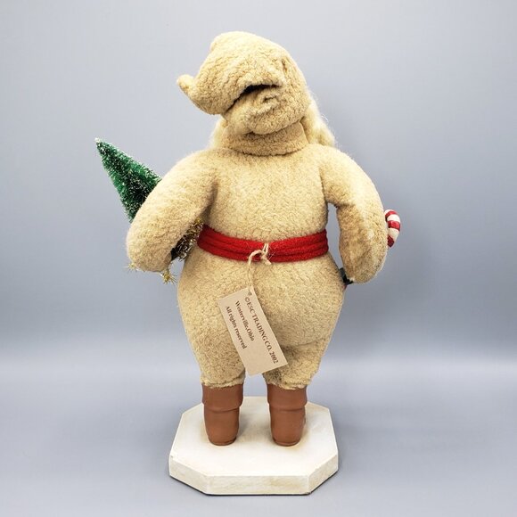 ESC Trading 2002 Paul Gordon Cloth Santa Figure Tree Candy Cane Christmas Decor - Picture 5 of 16